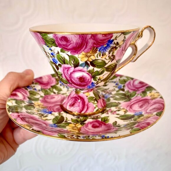 Vintage rare Royal Staffordshire “Floral Chintz” teacup 🌺 - Picture 2 of 6
